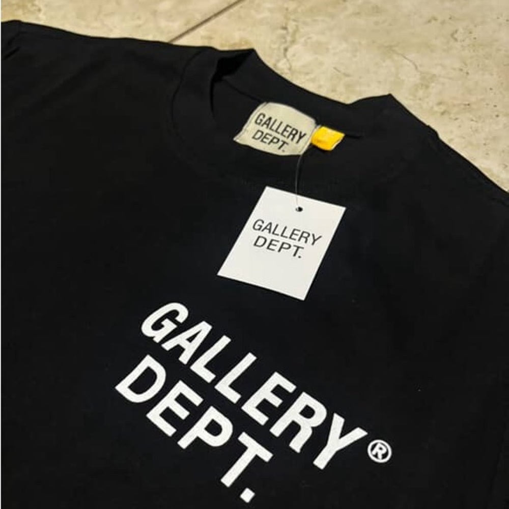 Gallery Dept Black Short Sleeve Tee